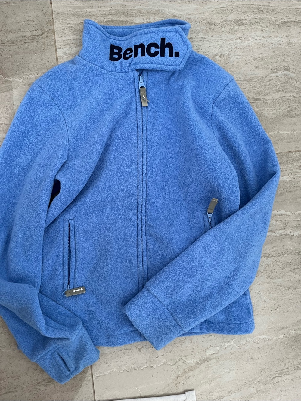 Bench Kids Light Blue Fleece Jacket with Logo Collar